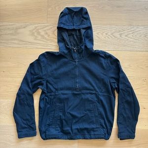 Rag & Bone Denim Half-zip Pullover, NWT, Dark Blue, Medium